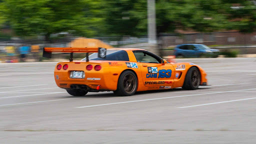 An orange 2000 Chevy Corvette C5.
