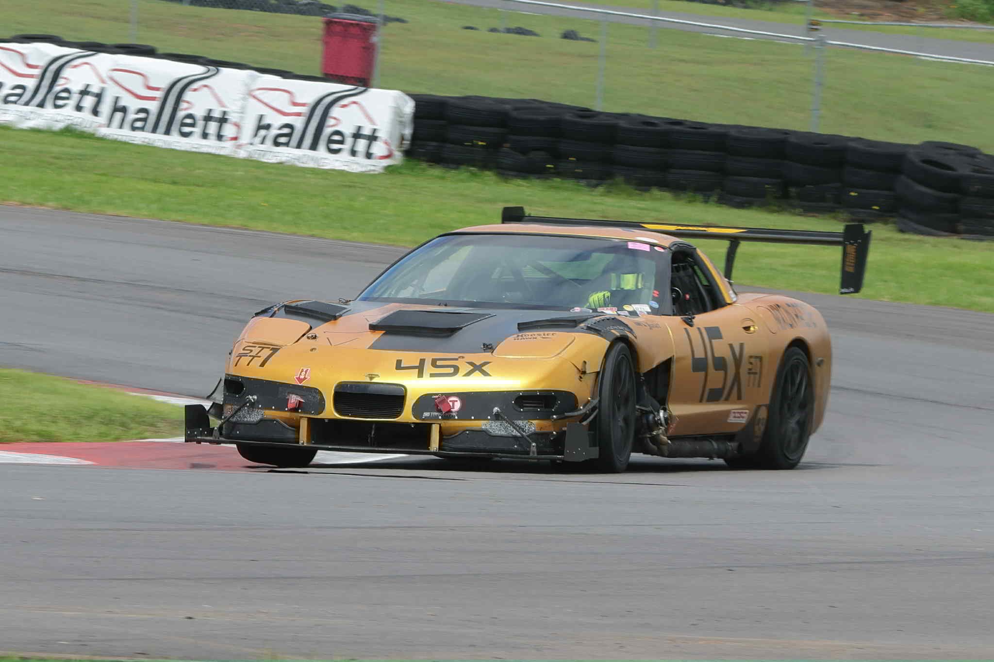 Colt Nixon's C5 Corvette mid corner on the track