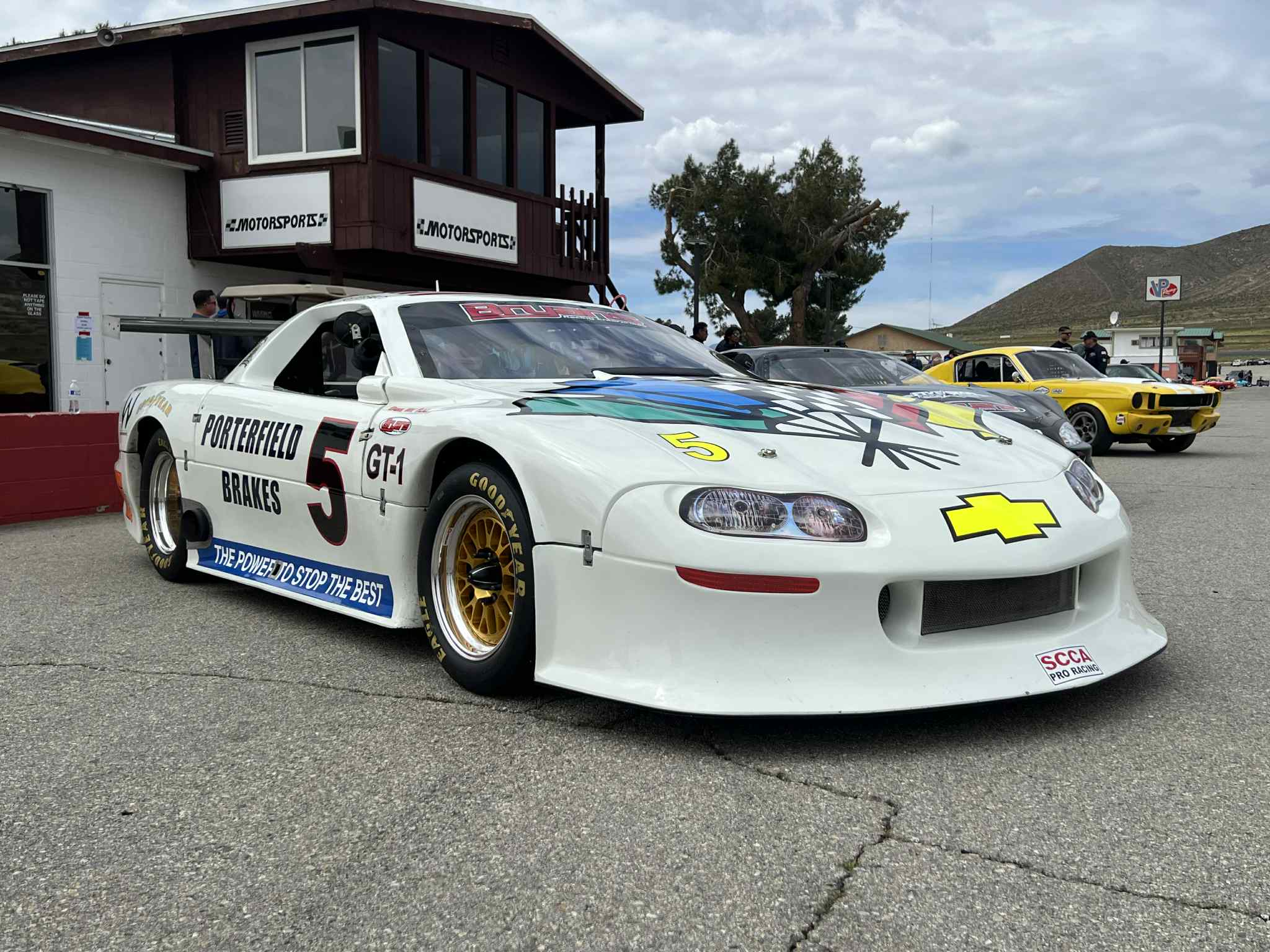 Brian's Dad's Z28 racing Camaro.