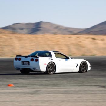 A C5 Corvette #99 running very obviously low at SOW